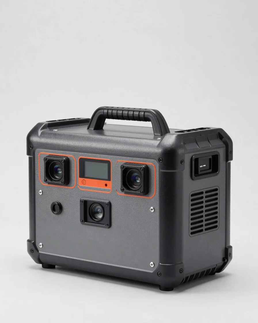High-capacity portable industrial power units, rugged outdoor cas